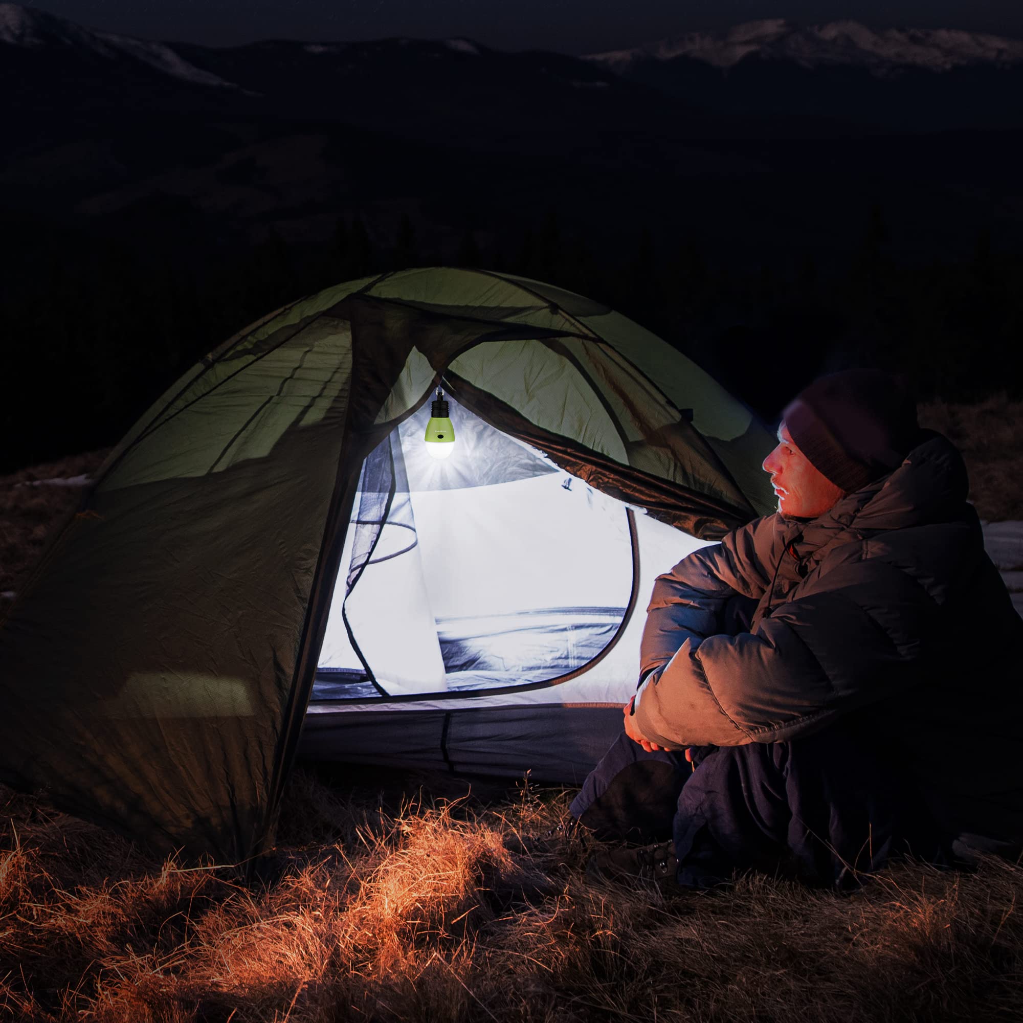 EverBrite Rechargeable Camping Light, Portable Tent Lantern, 3 Lighting Modes, Hanging Tent Light Bulbs with Clip Hook for Hiking, Fishing, Backpacking, Emergency and More(3 Pack) - Image 7
